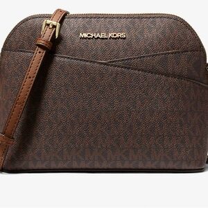 Michael Kors Signature Brown Crossbody Bag